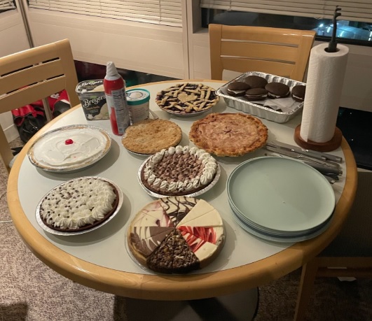 picture of various different pies on a table