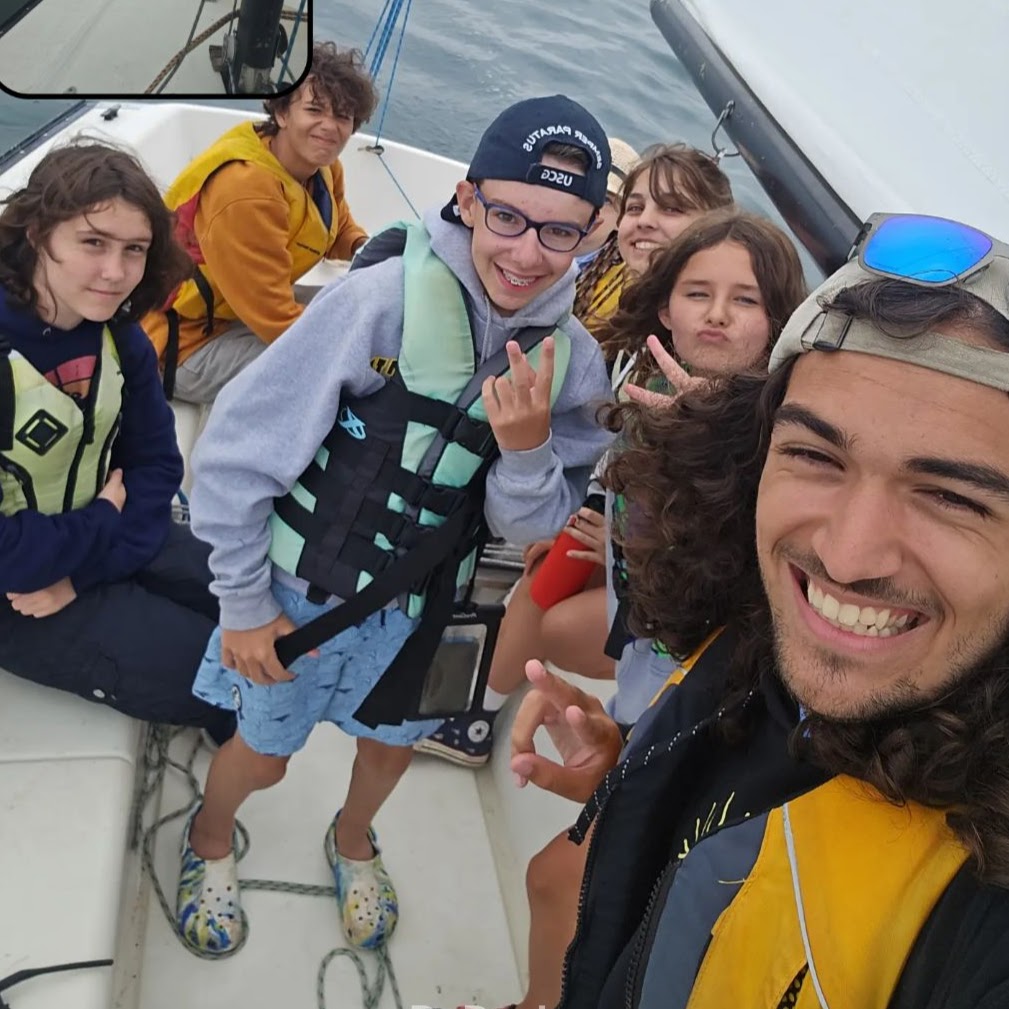 Picture of me sailing with some of my students