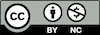 image of Creative Commons Attribution Noncommercial License icons