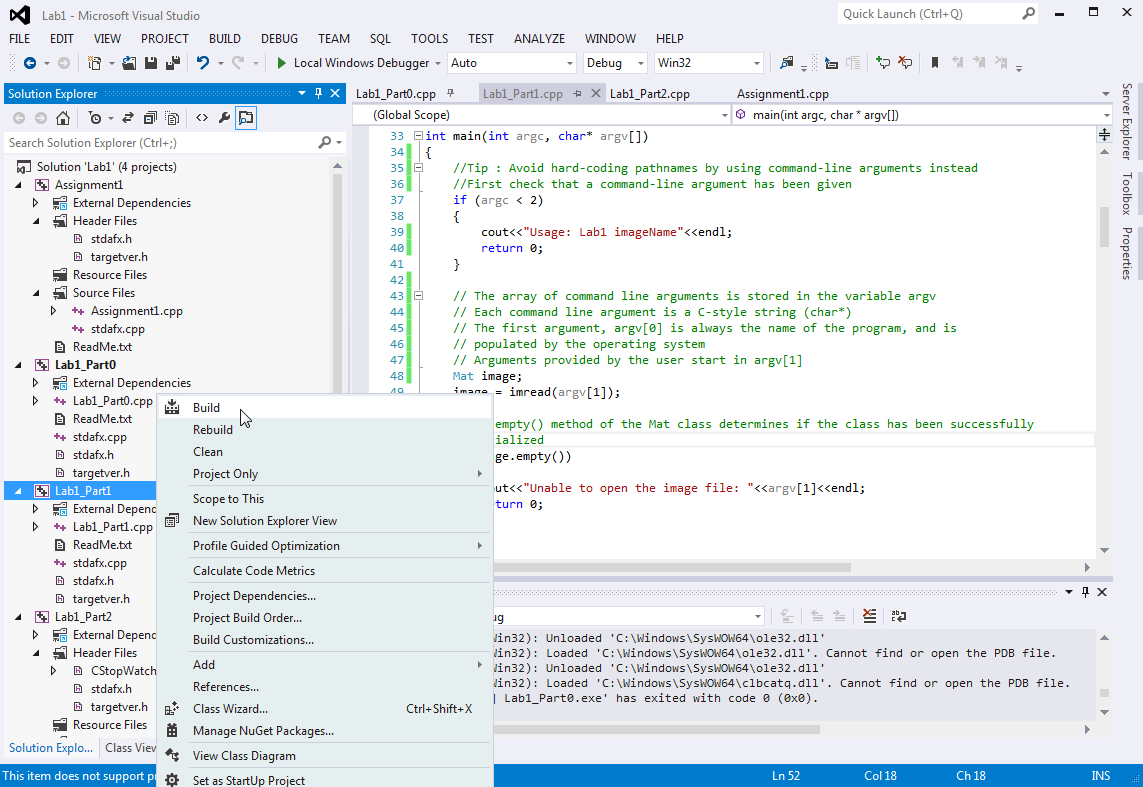 C++ Command Line Argument Processing