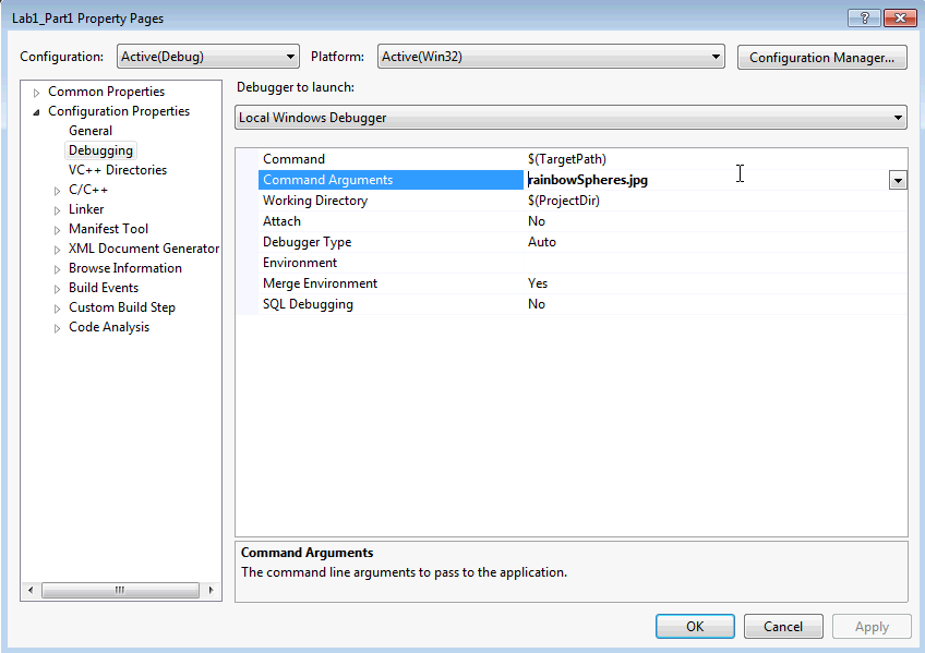 C++ Command Line Argument Processing