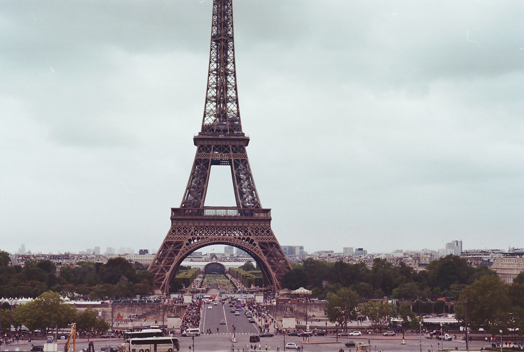 Ernesto's film photo of the Eiffel Tower