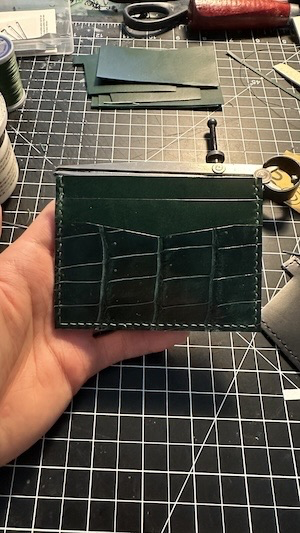 A leather wallet