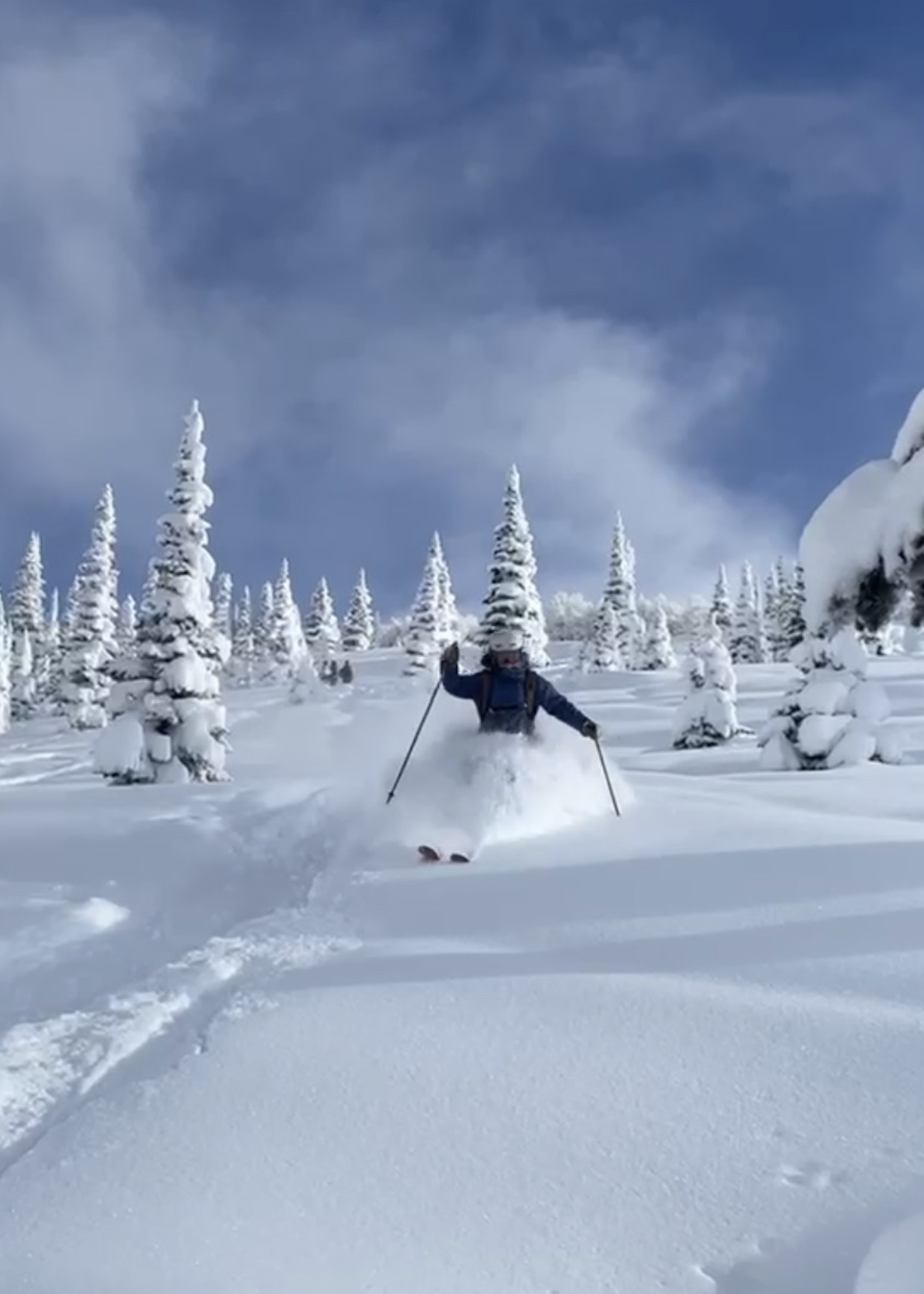 Photo of Margo Skiing