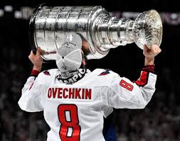 Alex Ovechkin holding the Stanely Cup