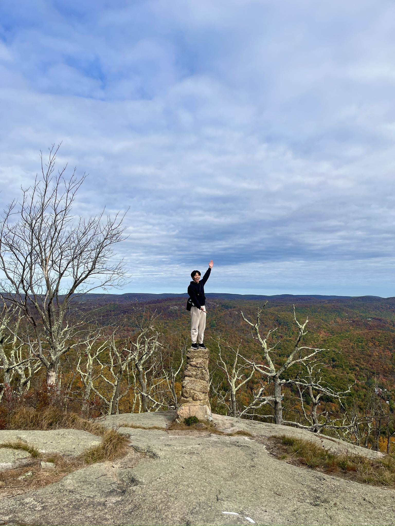 image of me standing on top of a pillar
