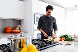 a man cooking