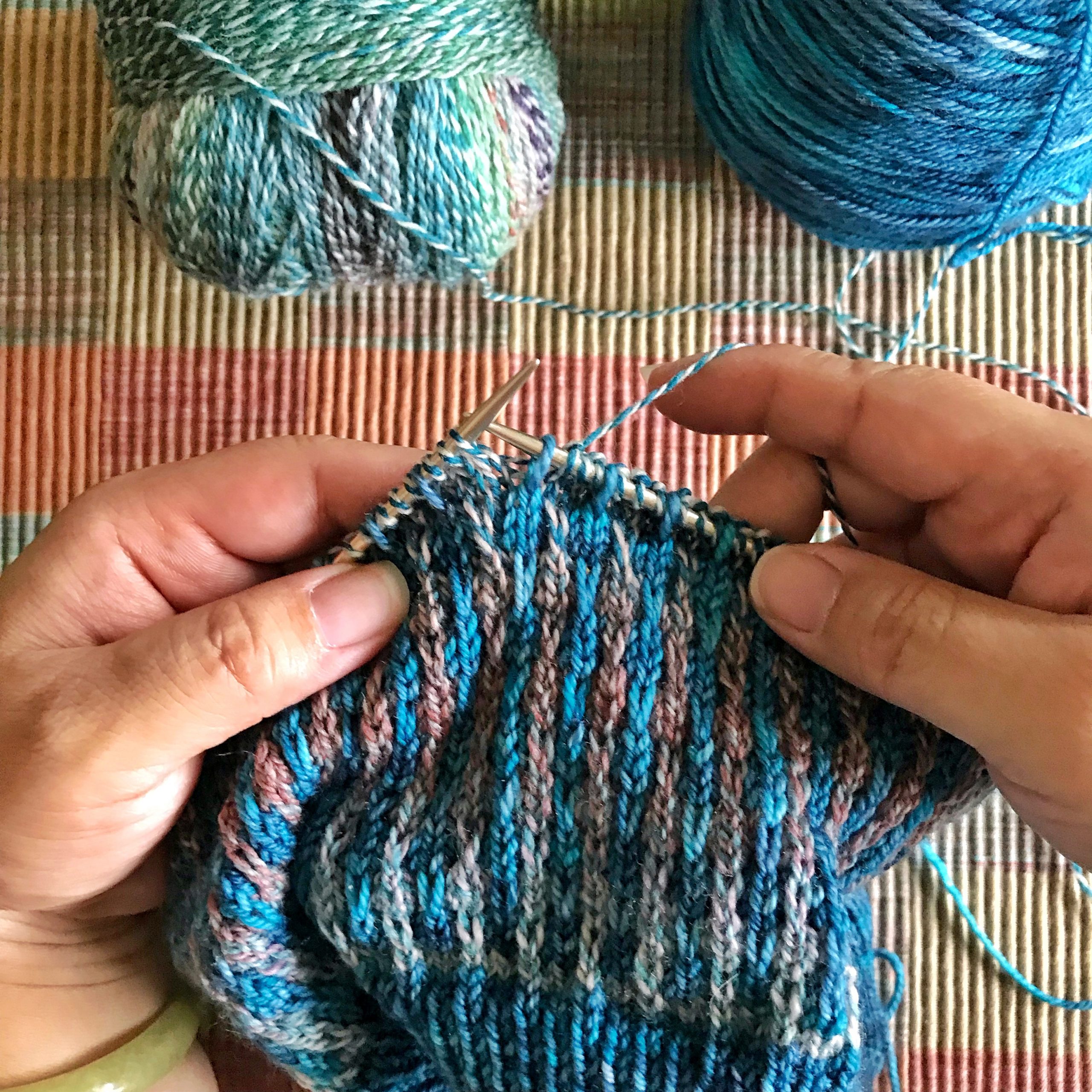 photo of knitting