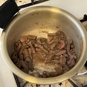 photo of stir fried meat